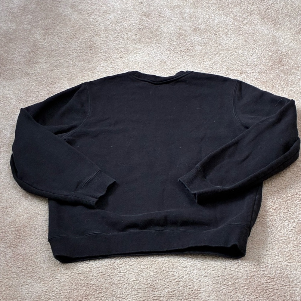 Stussy Black Crewneck with White Script Logo - Picture 4 of 8